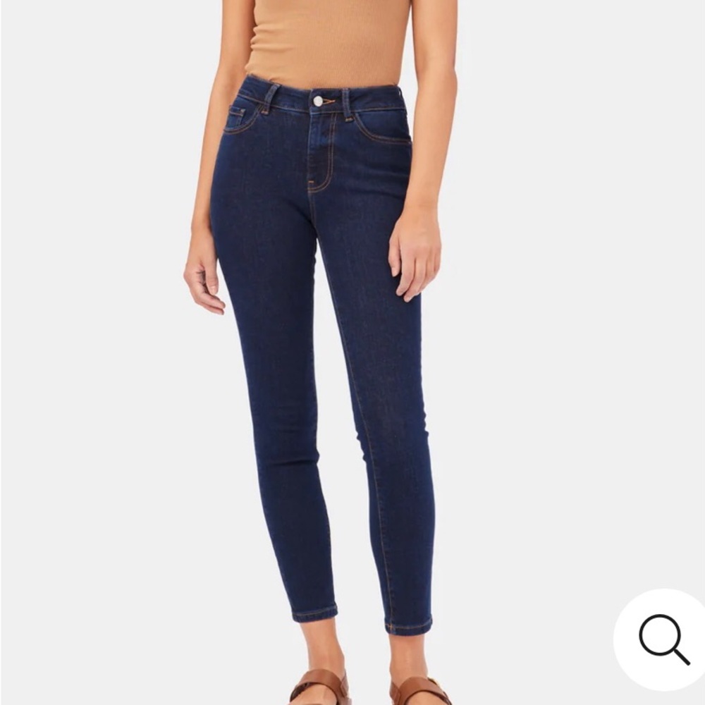 NWT Warp + Weft JFK Skinny Jeans Rinse Wash Denim Sz 26 x 29 New